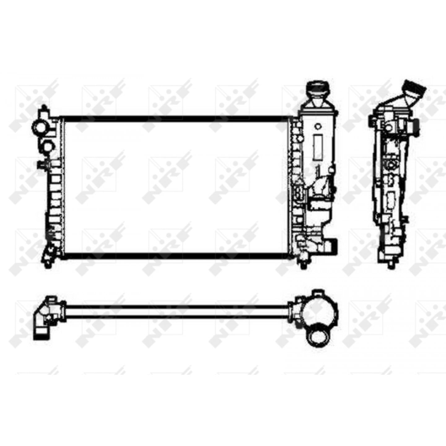 Nrf Radiador, Refrigeración Del Motor 50434