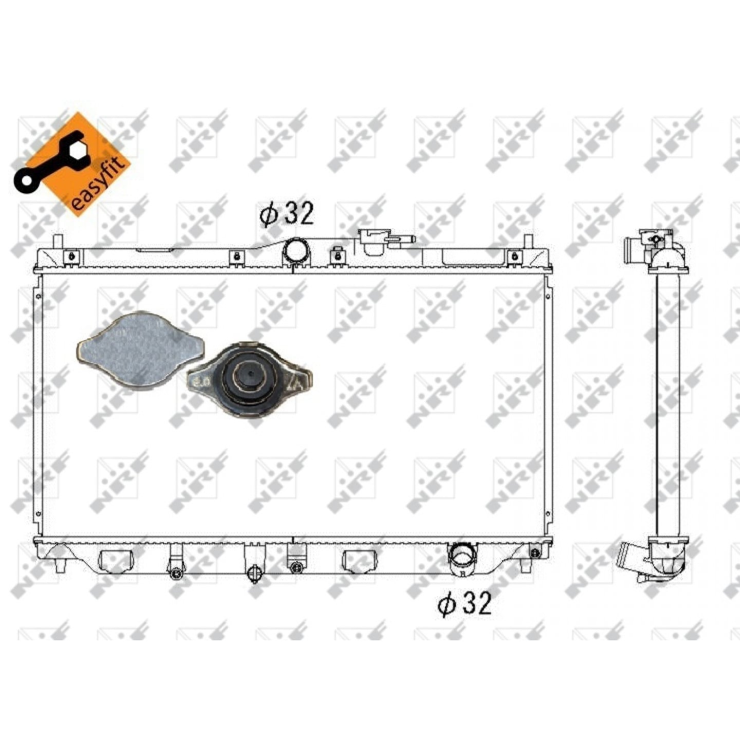 Chladič, chlazení motoru NRF 507728