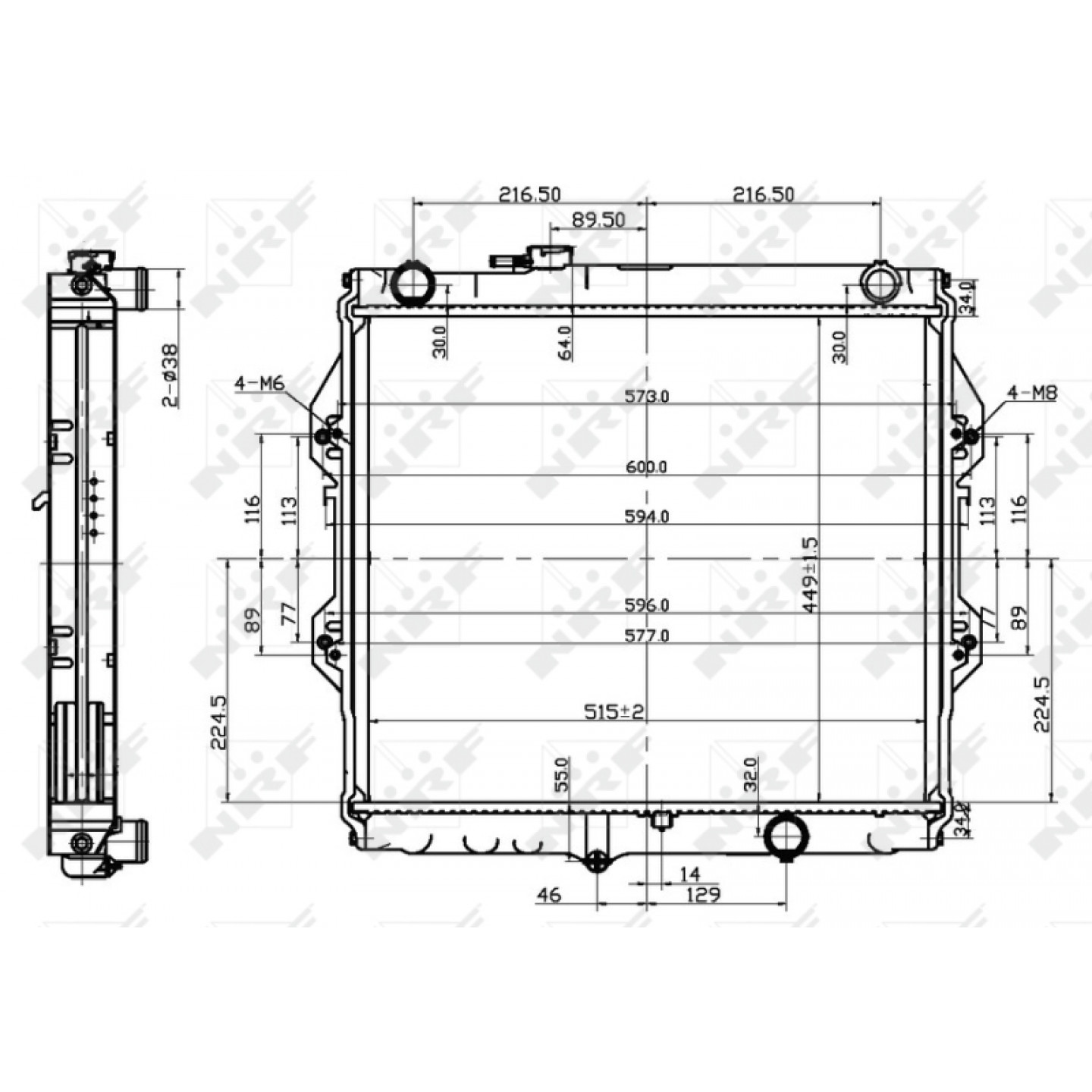 Nrf Radiateur 53151