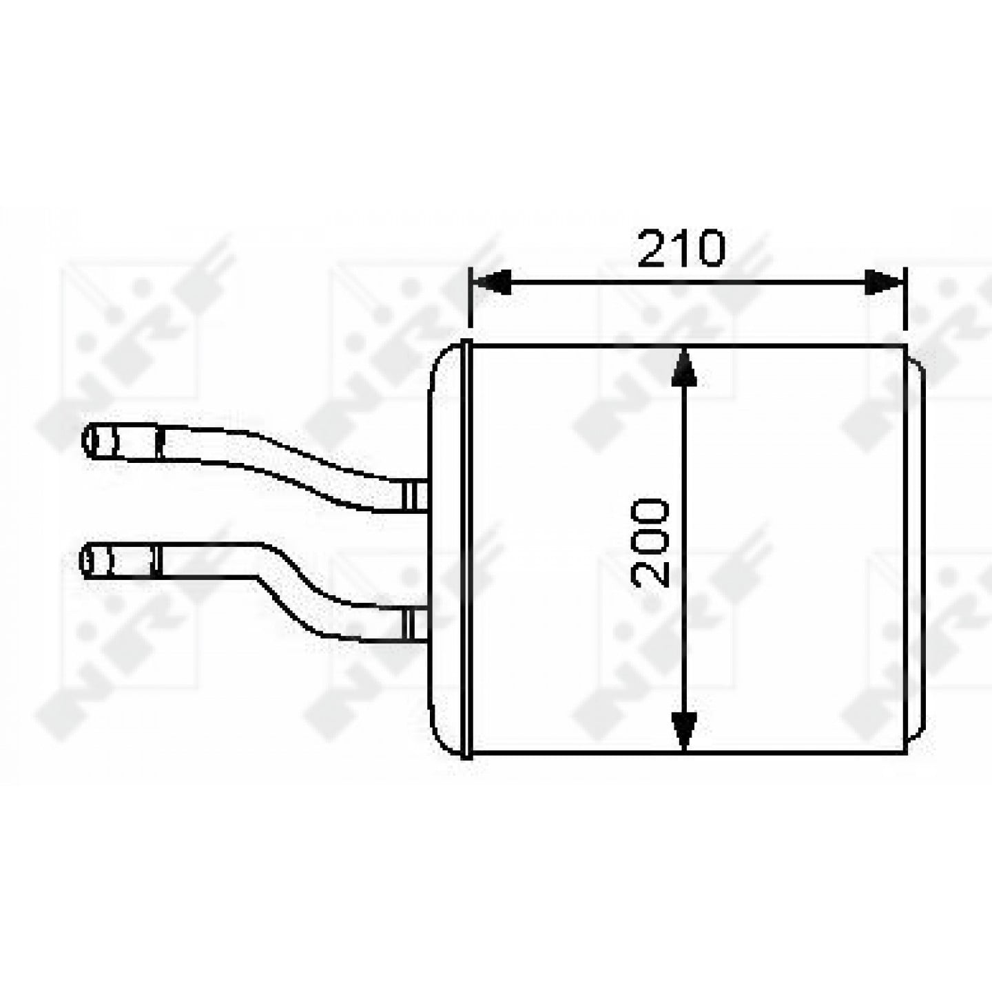 Výměník tepla, vnitřní vytápění NRF 53244