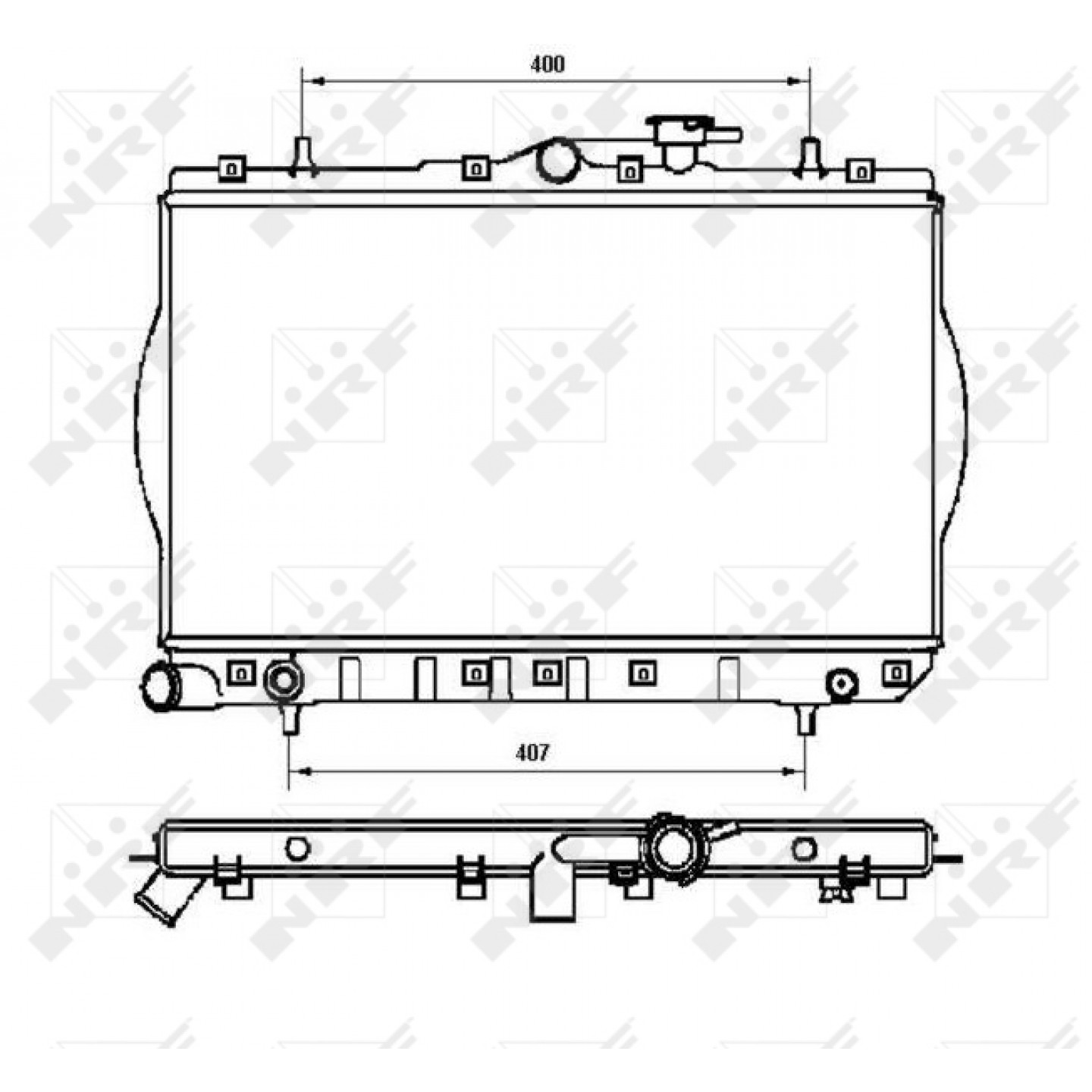 Nrf Radiateur 53262