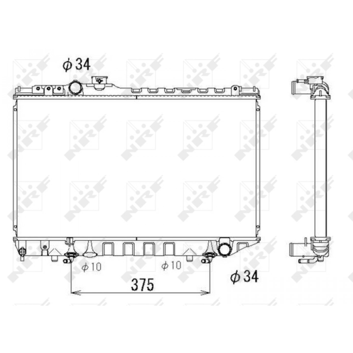 Nrf Radiateur 53334