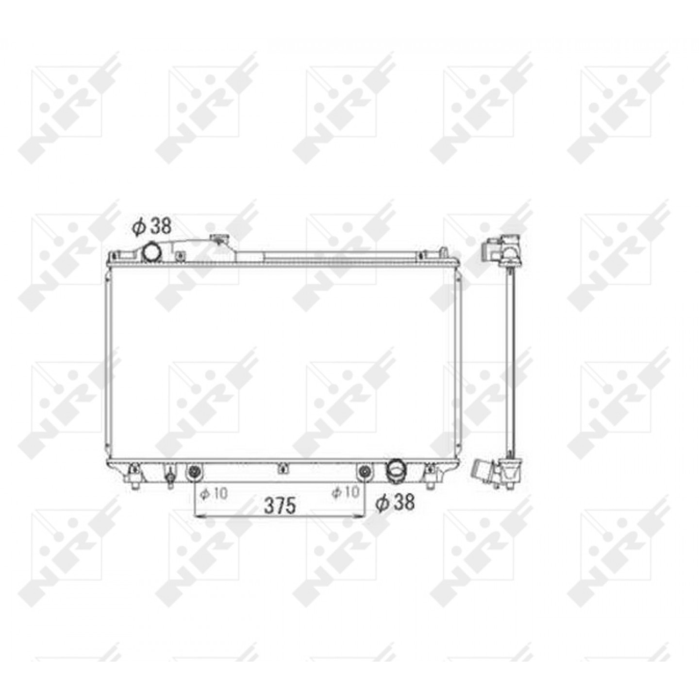 Nrf Radiador, Refrigeración Del Motor 53584