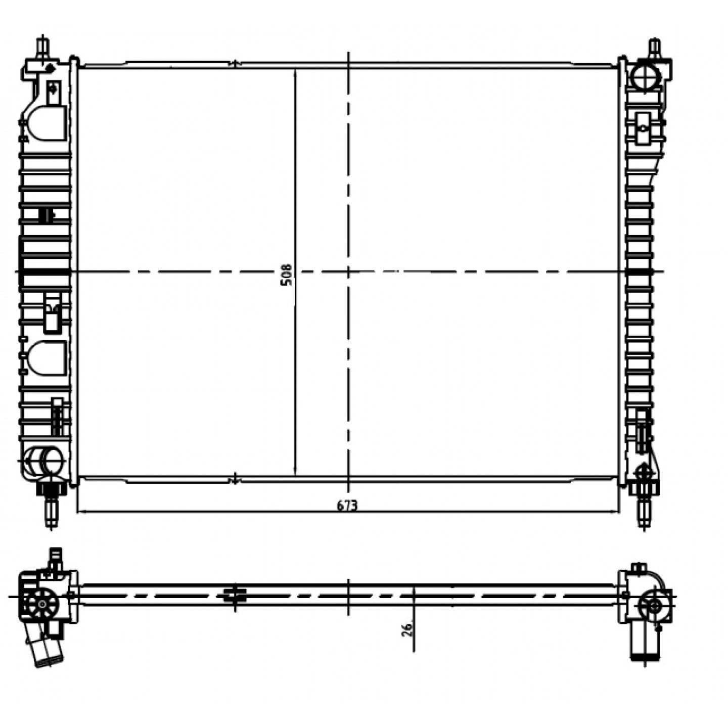 Nrf Radiatore, Raffreddamento Motore 550013