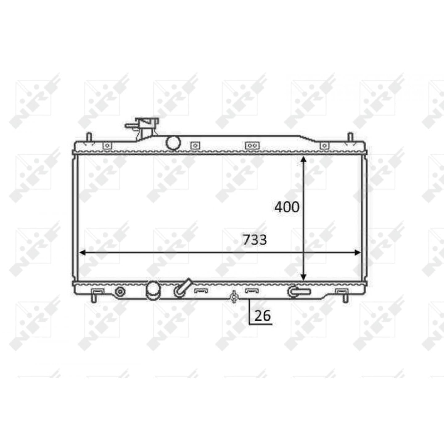 Nrf Radiateur 58456
