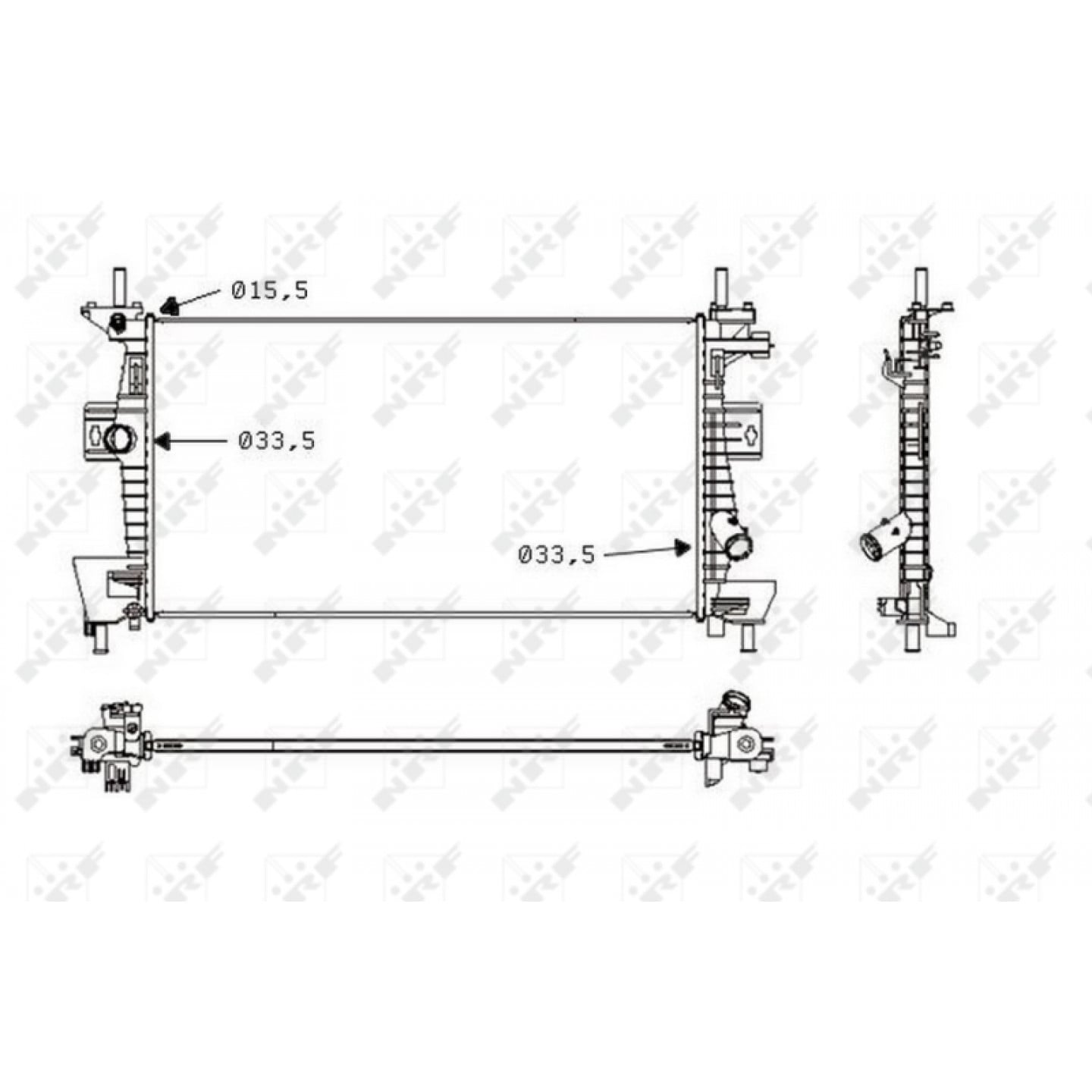 Chladič, chlazení motoru NRF 58487