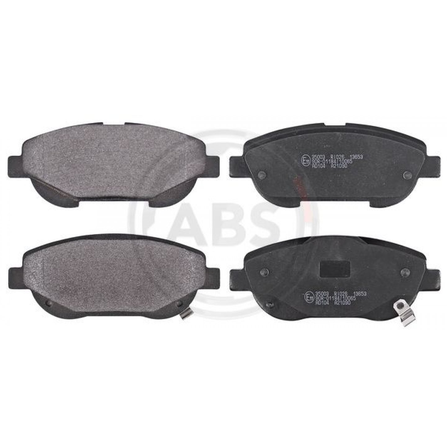 Kit de plaquettes de frein, frein à disque A.B.S. 35003