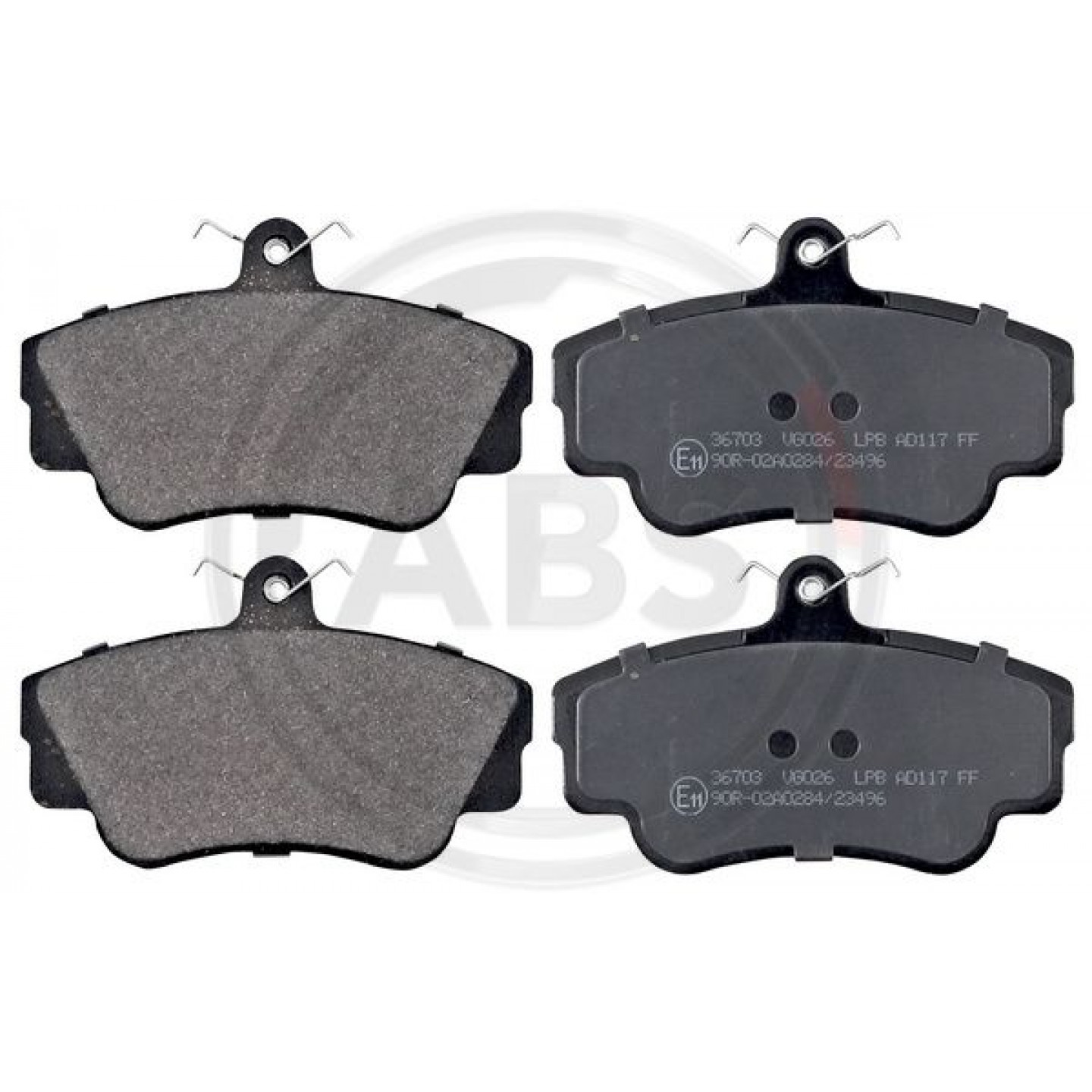 Kit pastiglie freno, Freno a disco A.B.S. 36703