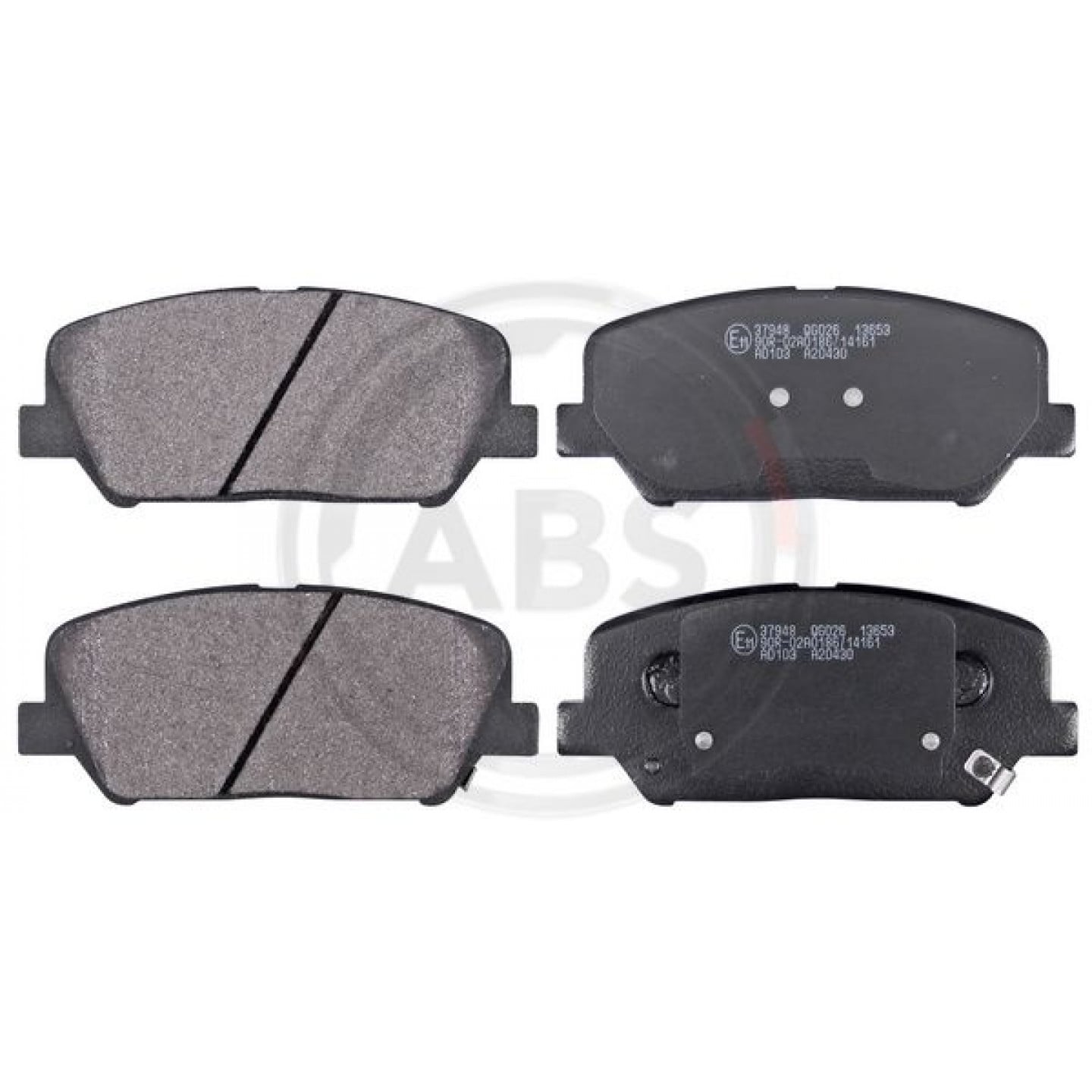 Kit pastiglie freno, Freno a disco A.B.S. 37948