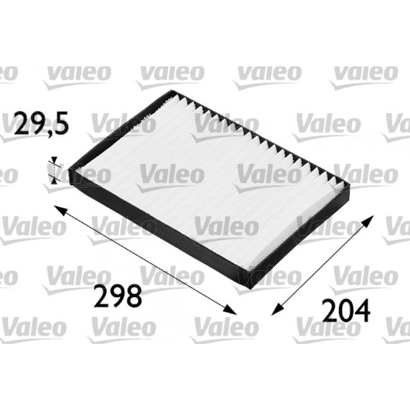 Filtre, air de l'habitacle VALEO 698606