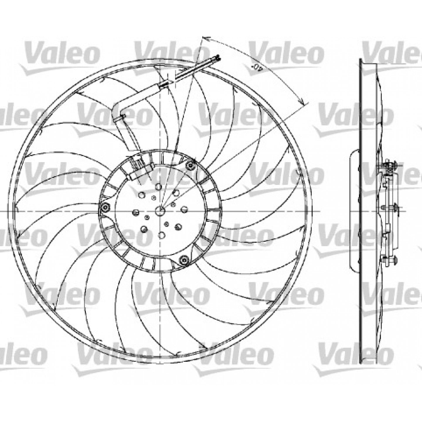 Ventilator, radiator VALEO 698610