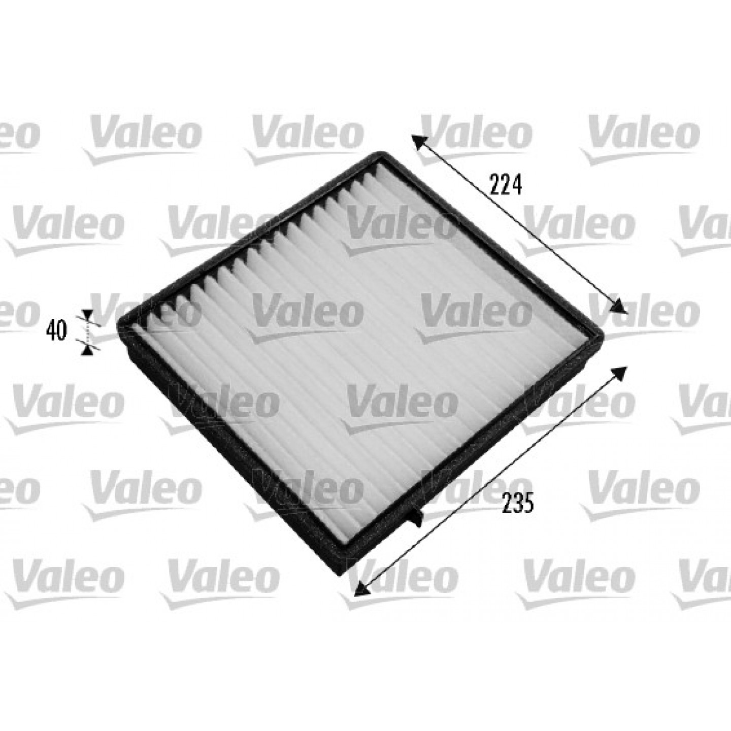 Filtre, air de l'habitacle VALEO 698777