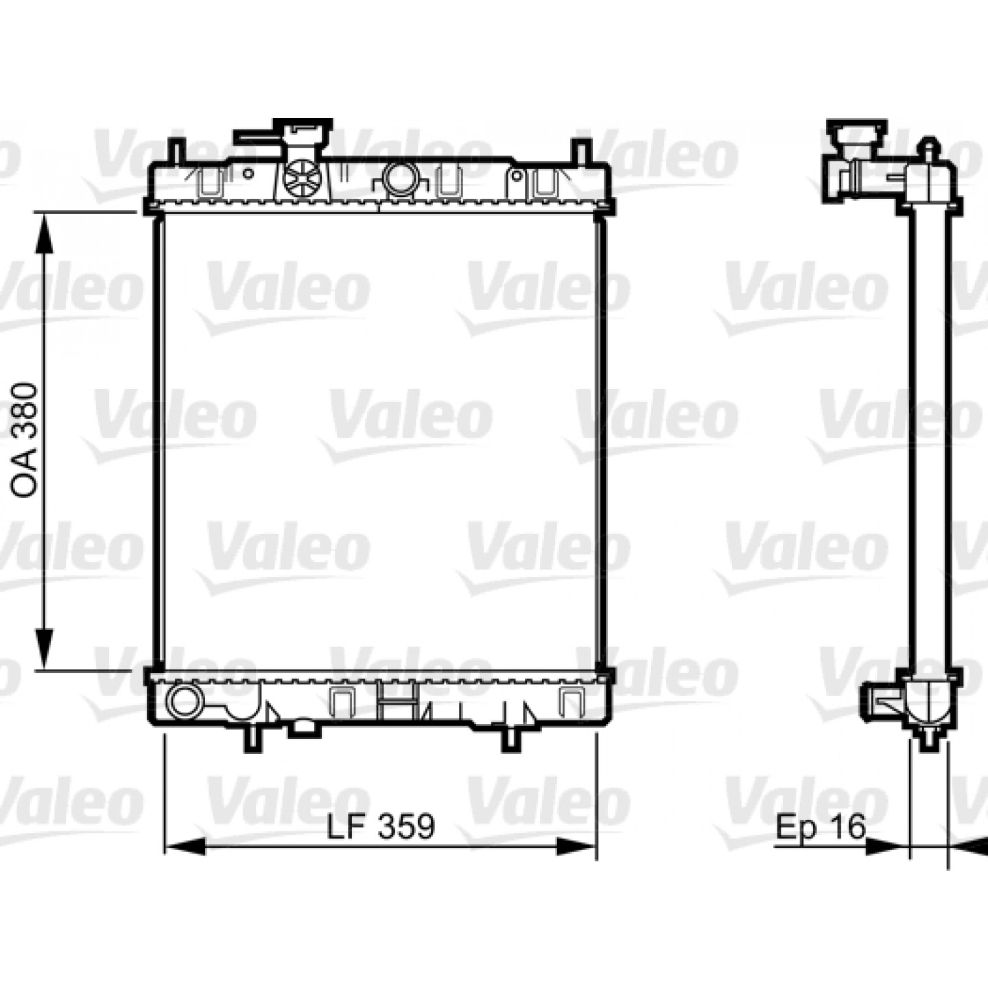 Kühler, Motorkühlung VALEO 731287