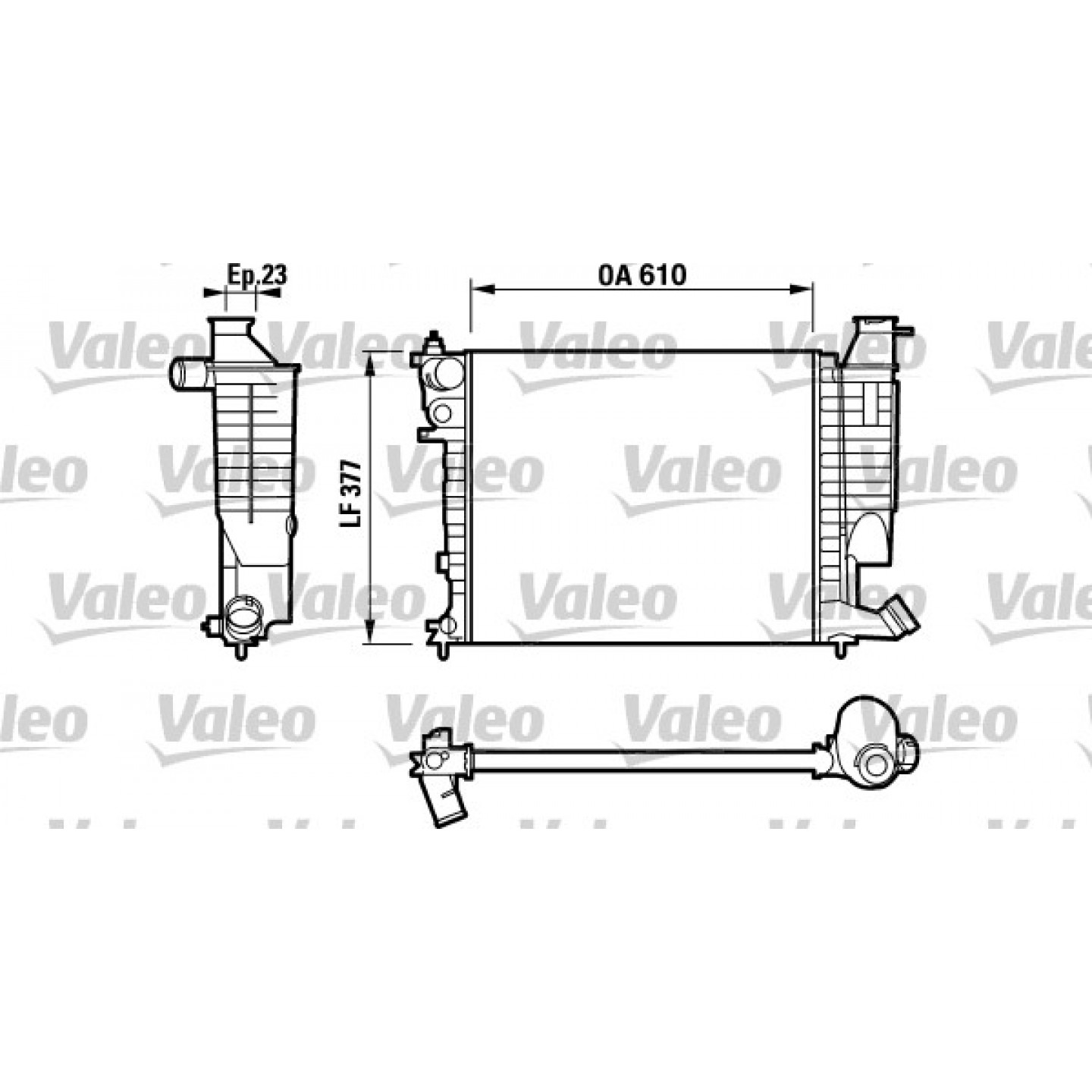 Kühler, Motorkühlung VALEO 732535