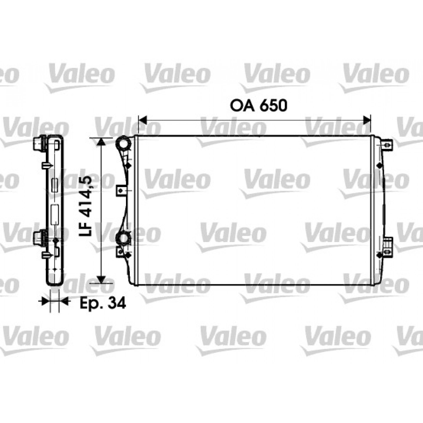 Kühler, Motorkühlung VALEO 732872