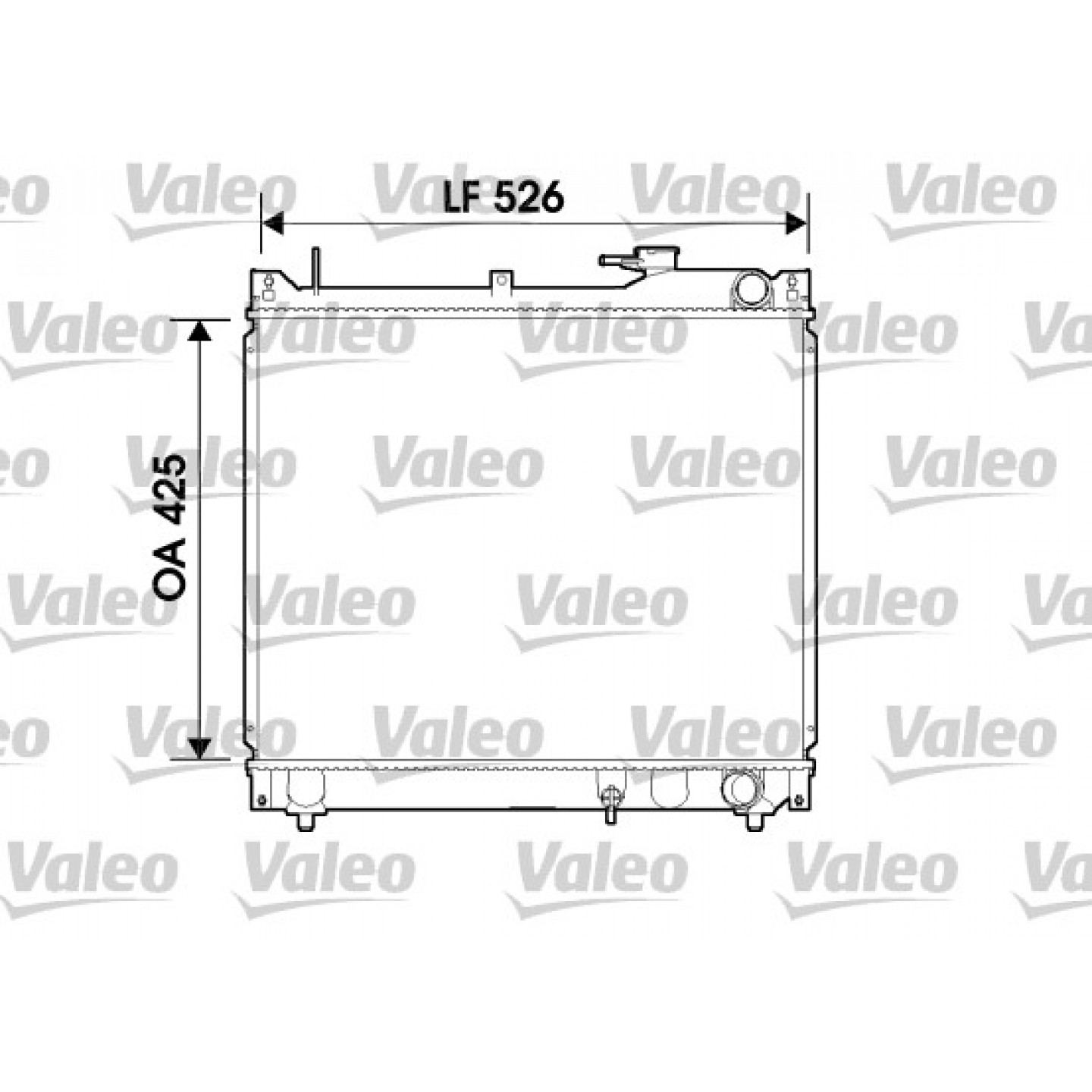 Kühler, Motorkühlung VALEO 734162