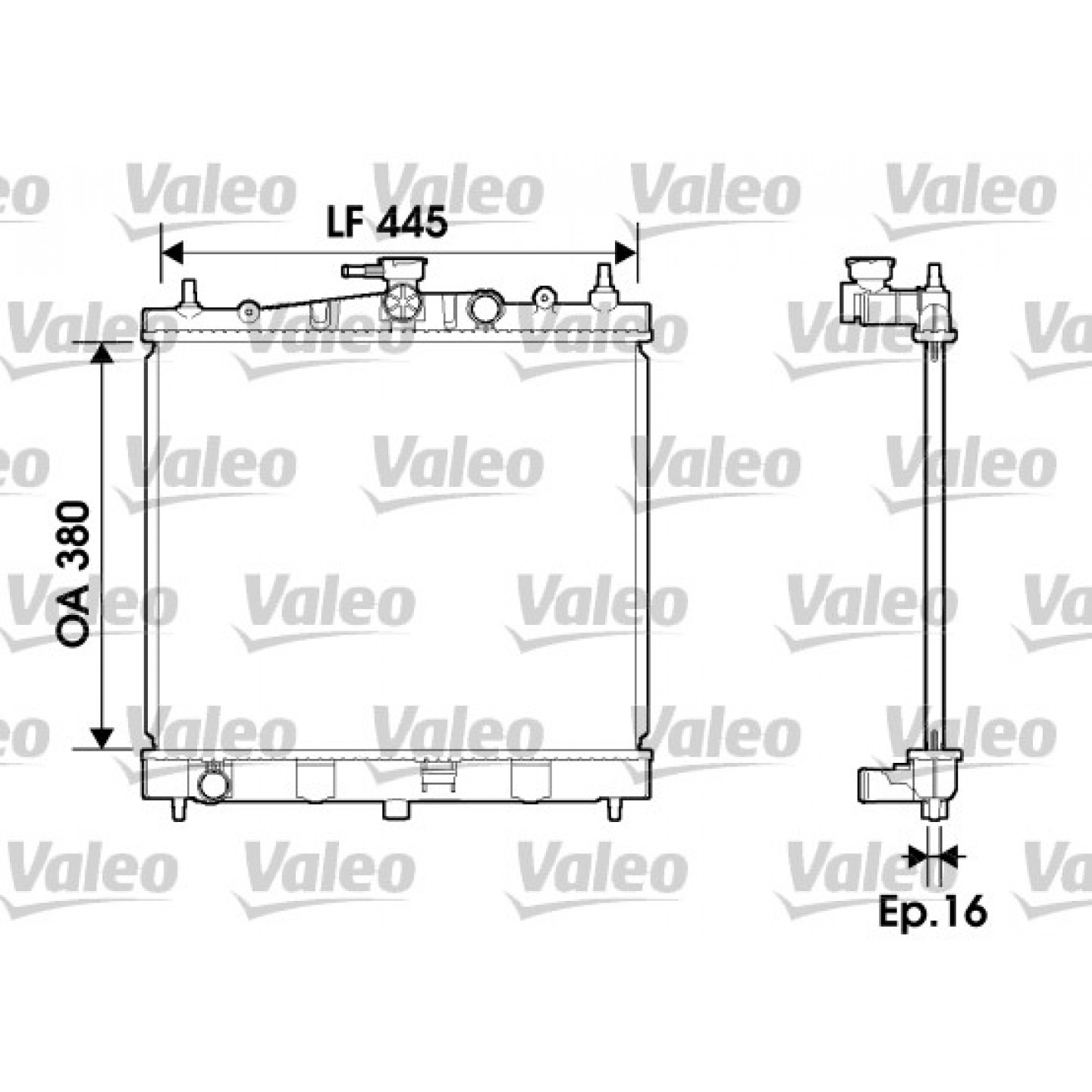 Kühler, Motorkühlung VALEO 734246
