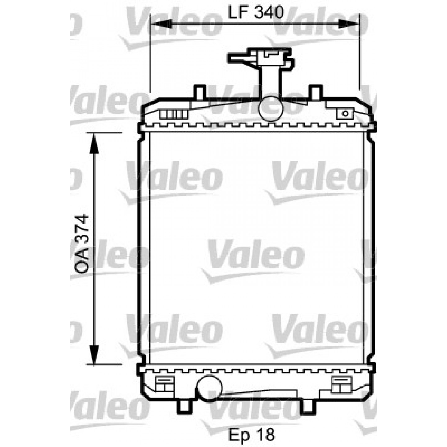 Kühler, Motorkühlung VALEO 735072