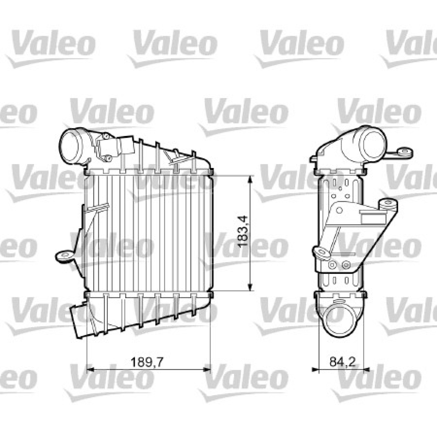 Intercooler, lader VALEO 817556
