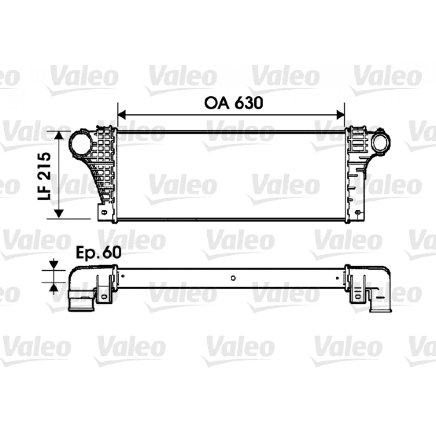 Intercooler, oplader VALEO 817941