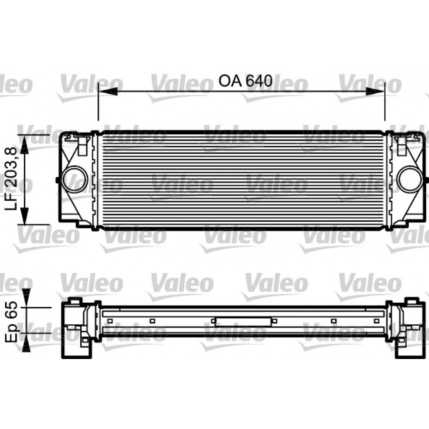 Intercooler, lader VALEO 817994