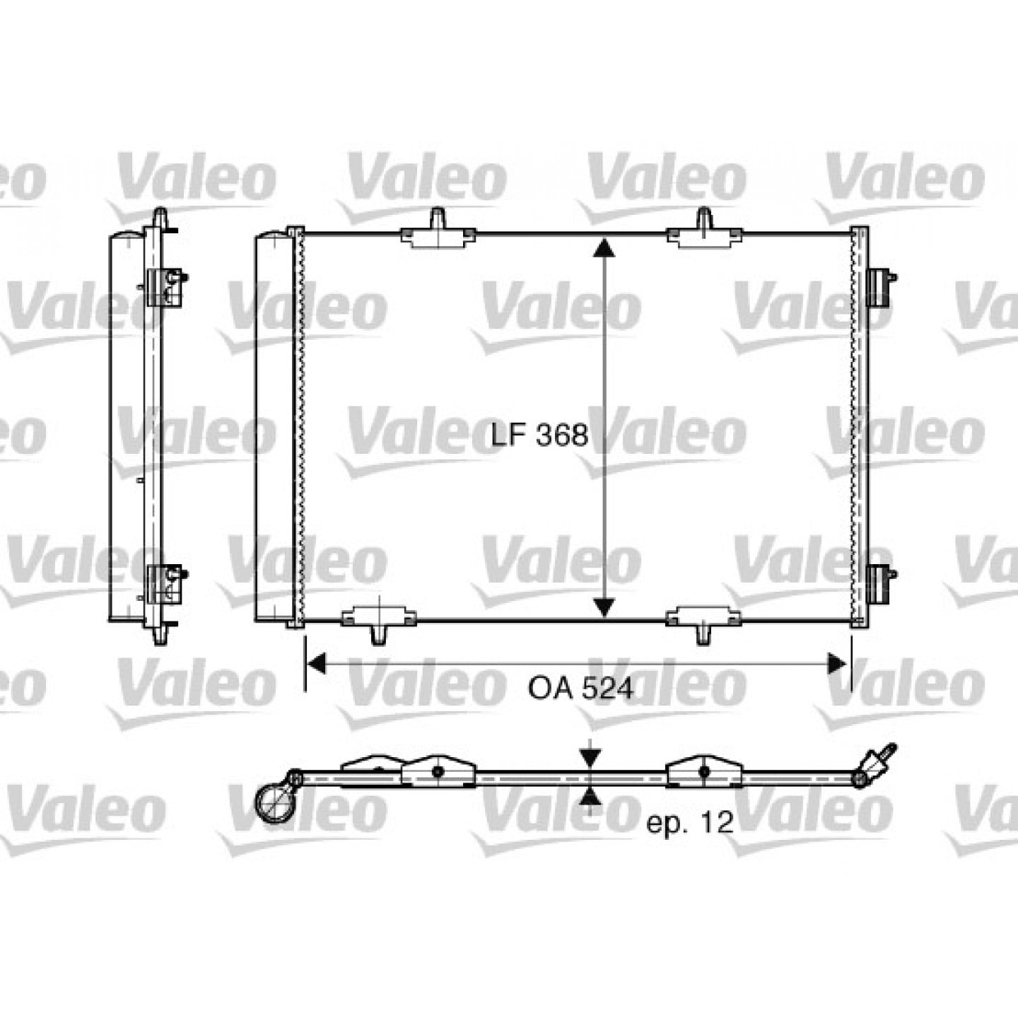 Kondensator, Klimaanlage VALEO 818015