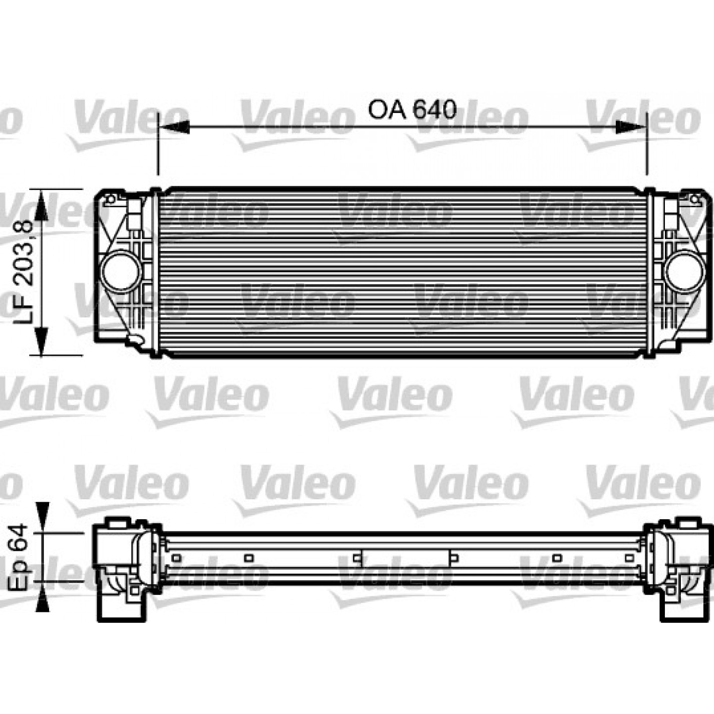 Intercooler, caricatore VALEO 818732