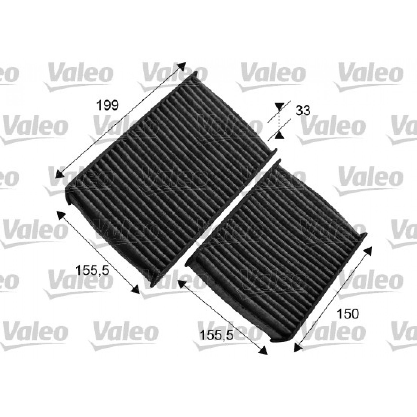 Filtro, aire habitáculo VALEO 715557