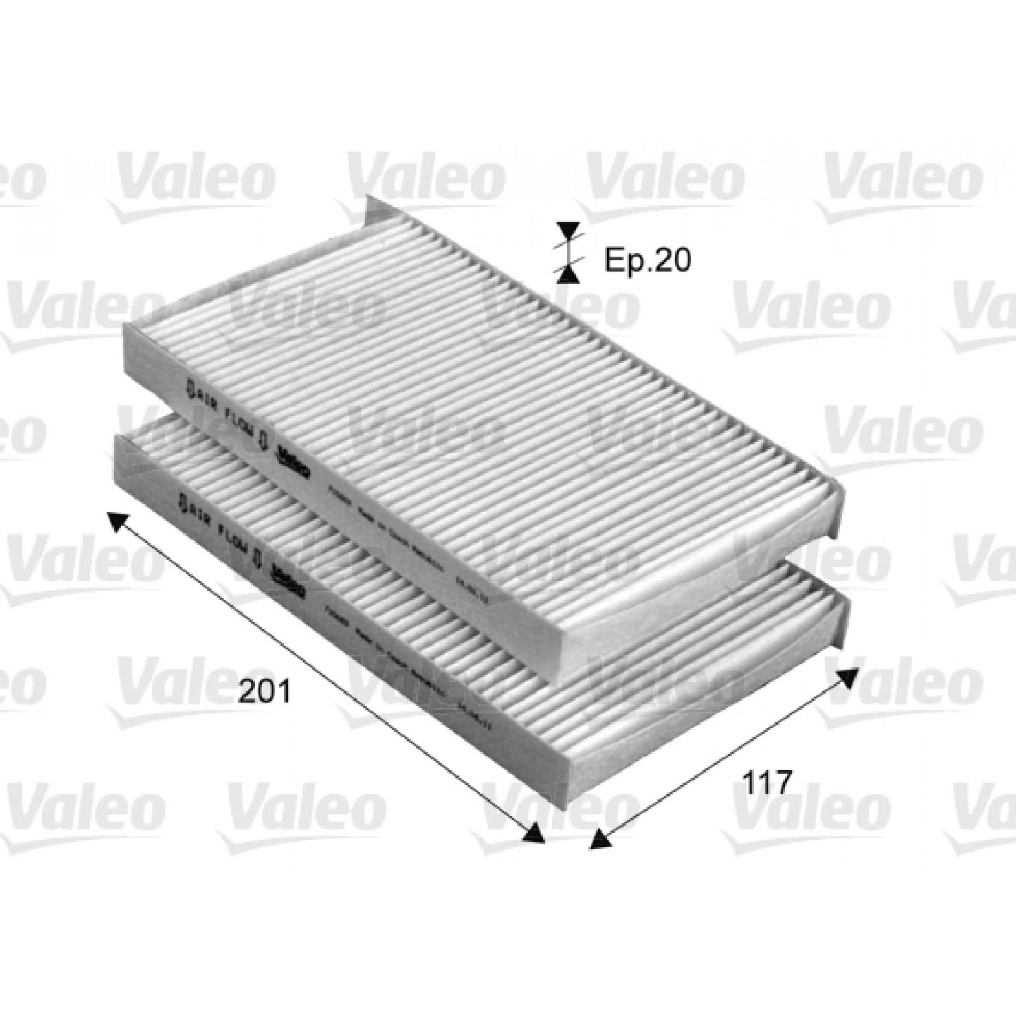 Filtre, air de l'habitacle VALEO 715669