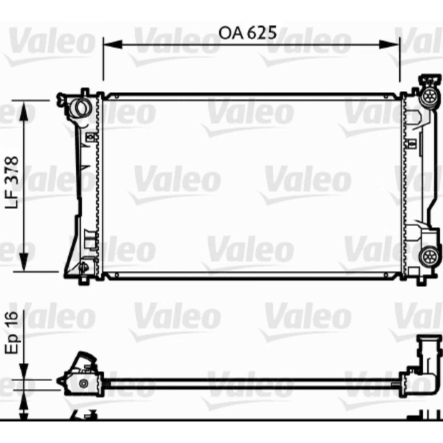 Kühler, Motorkühlung VALEO 734712
