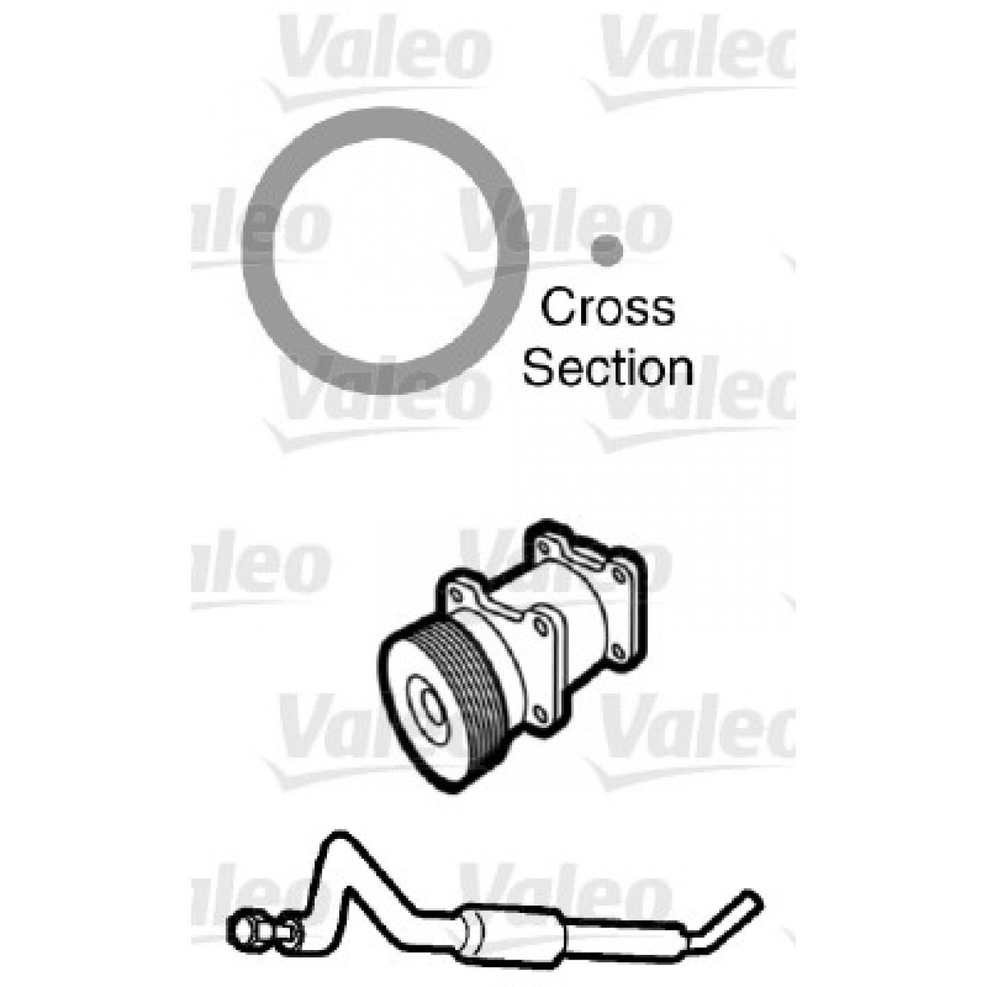 Těsnění, trubka chladicí kapaliny VALEO 509748