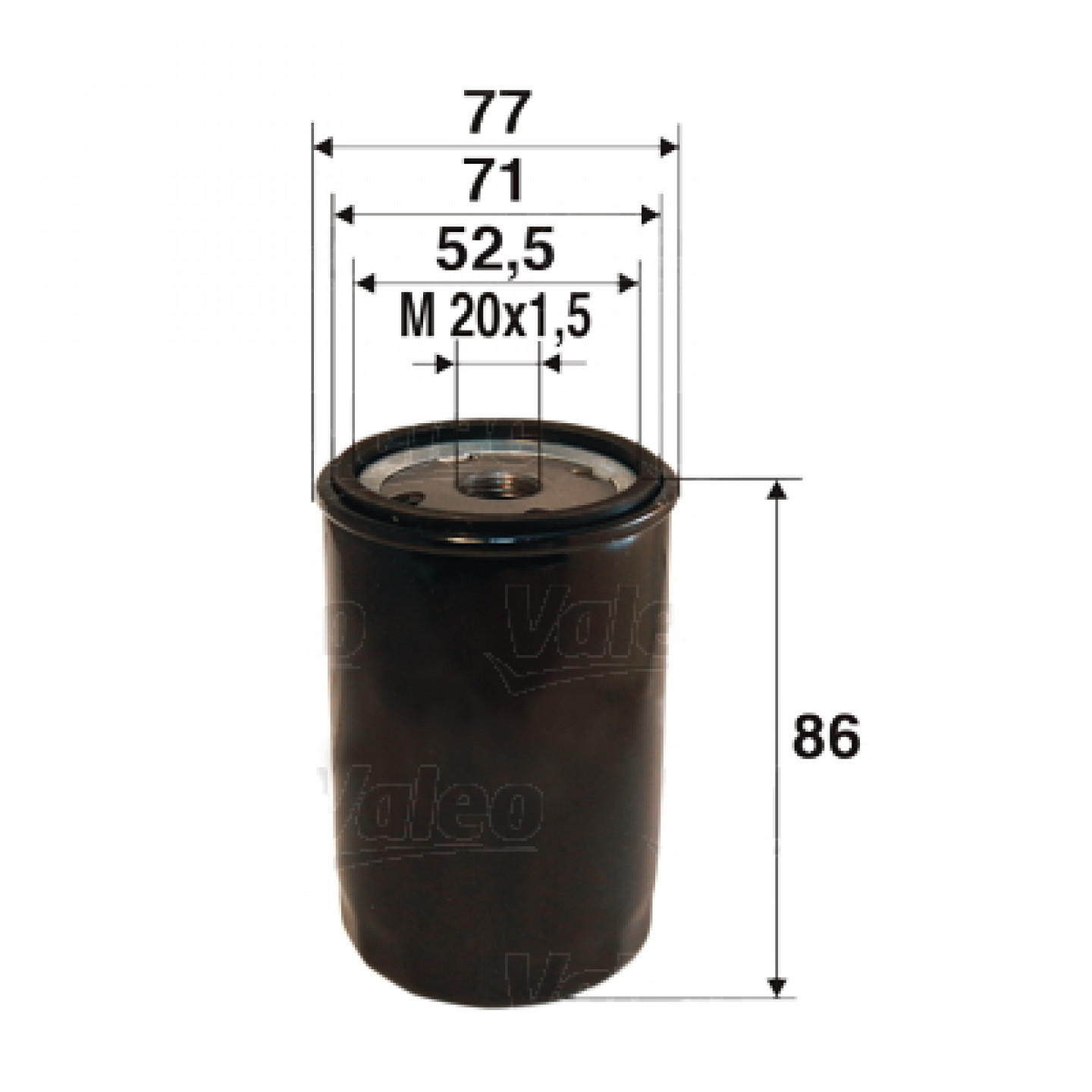 Oliefilter VALEO 586002