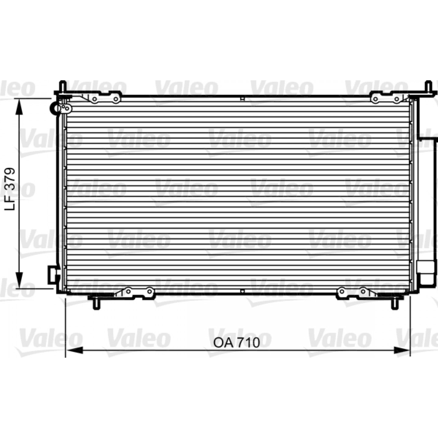 Kondensator, Klimaanlage VALEO 814225