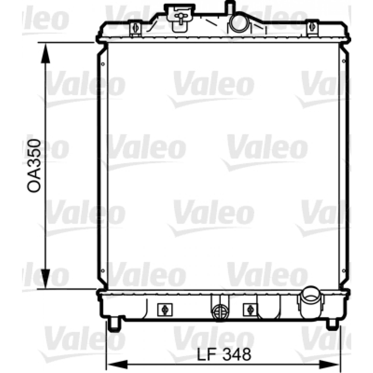 Kühler, Motorkühlung VALEO 734117