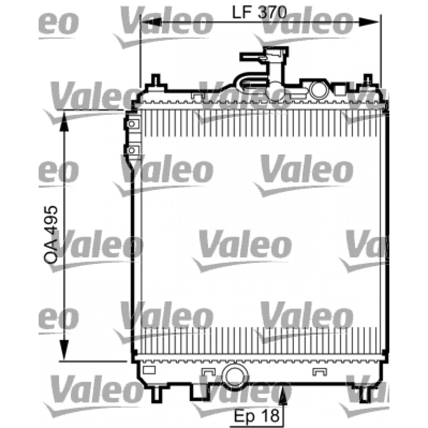 Radiateur VALEO 734914