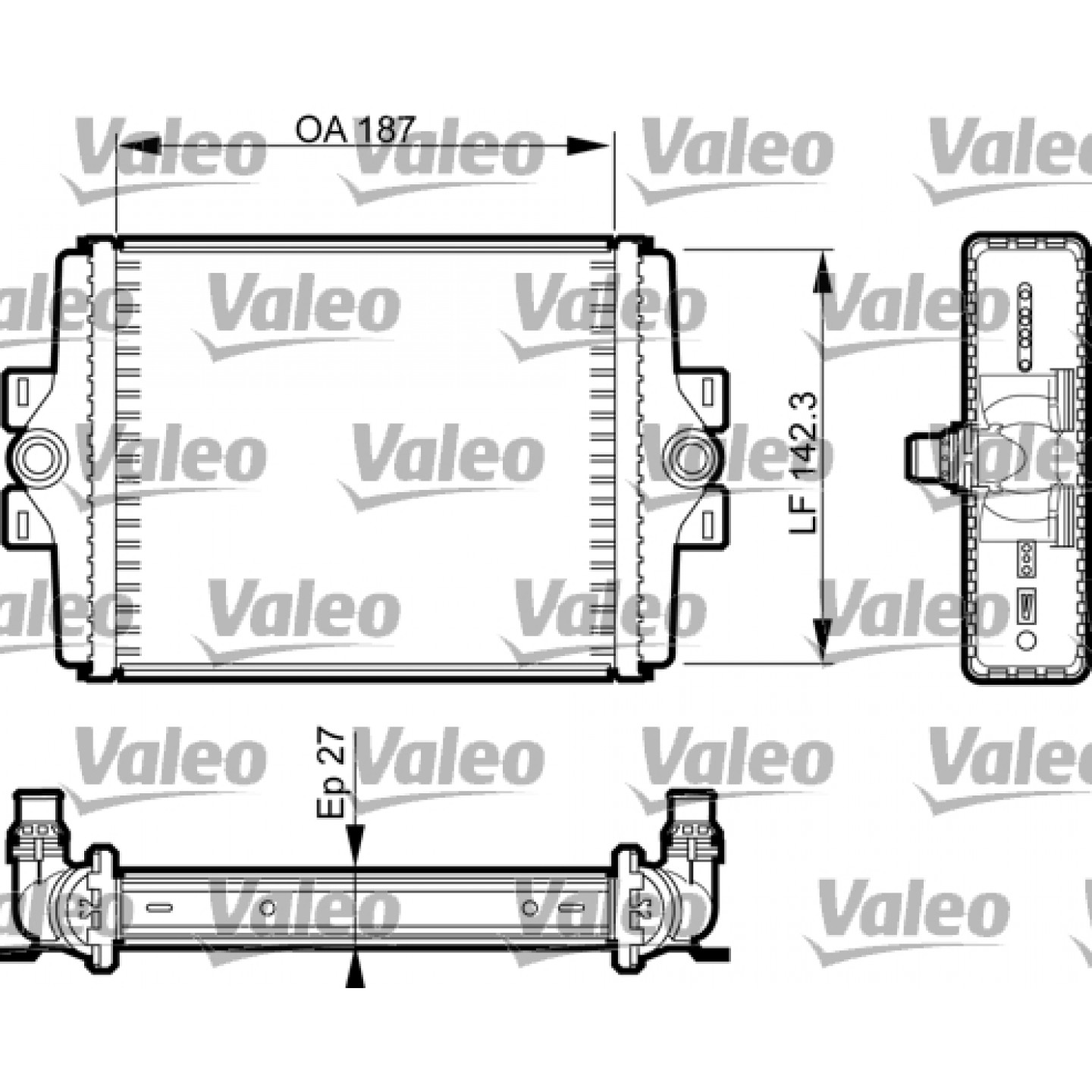 Kühler, Motorkühlung VALEO 735467
