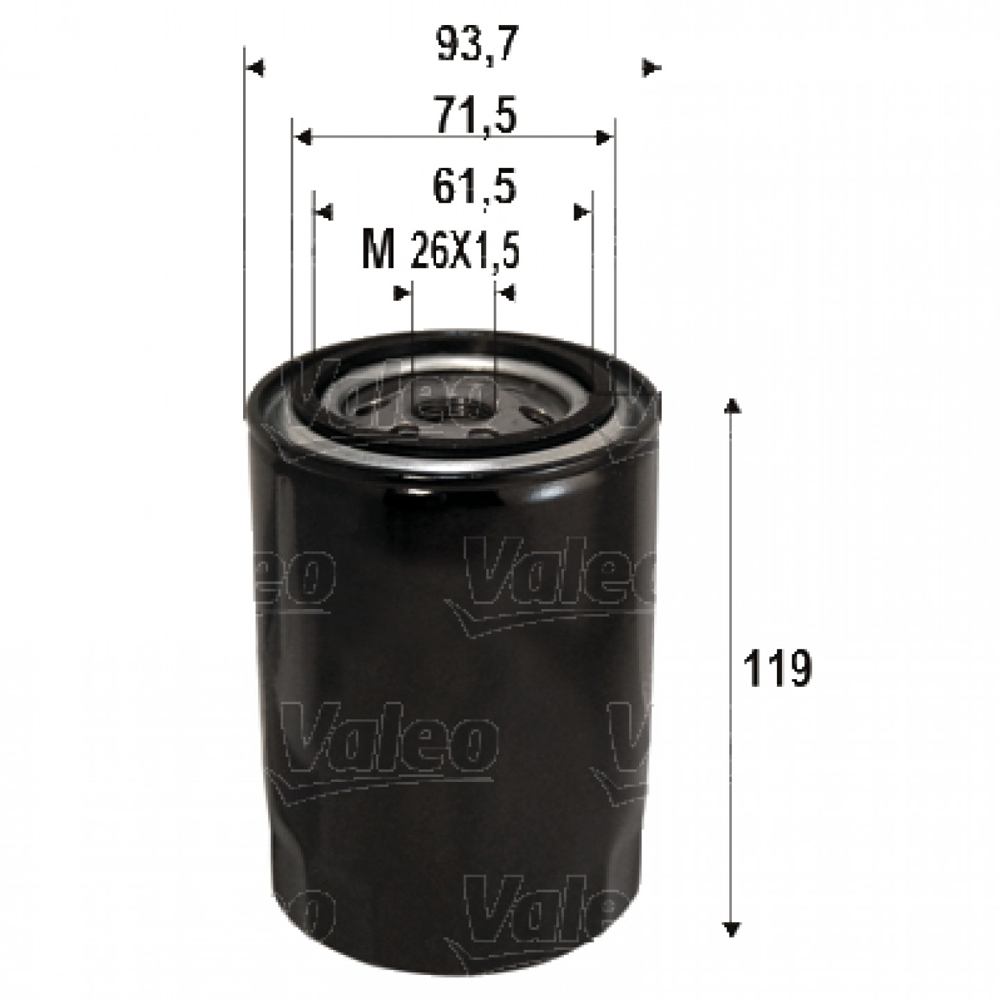 Olejový filtr VALEO 586090