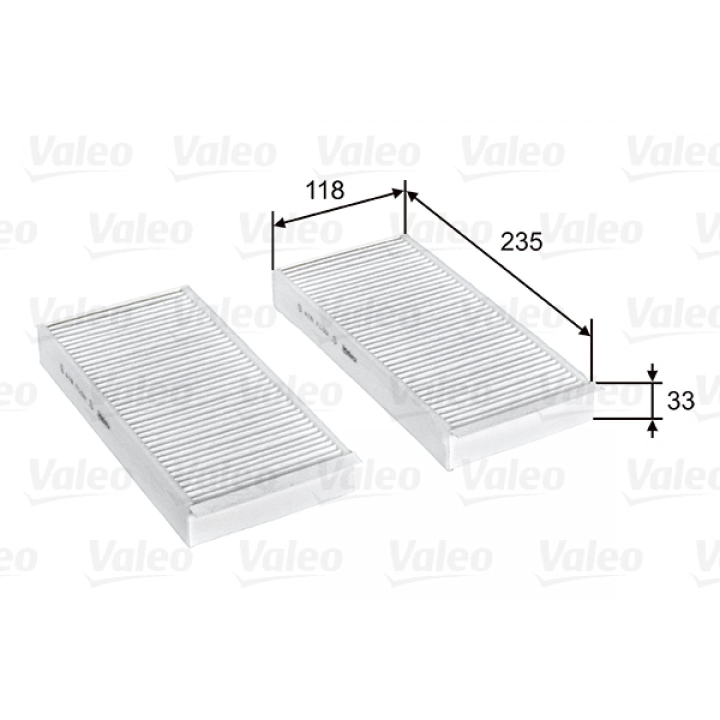 Filtro, aire habitáculo VALEO 715812