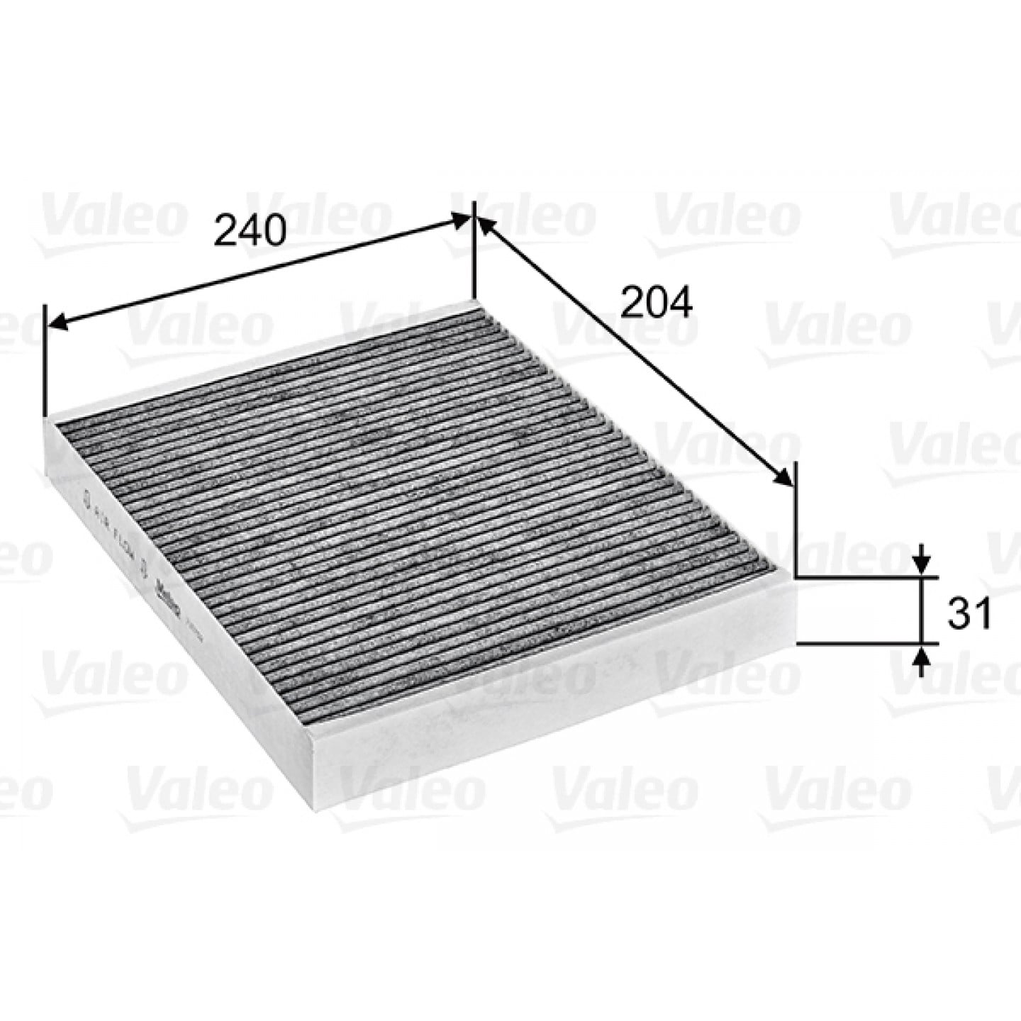 Filtre, air de l'habitacle VALEO 715752