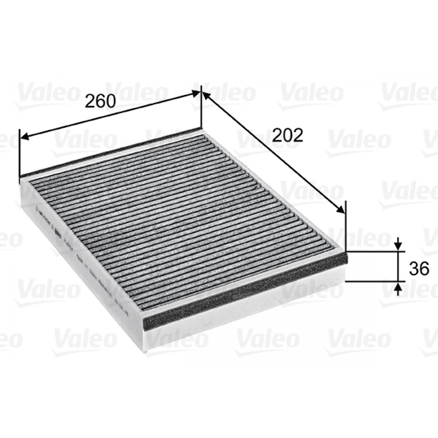 Filtro, aire habitáculo VALEO 715757