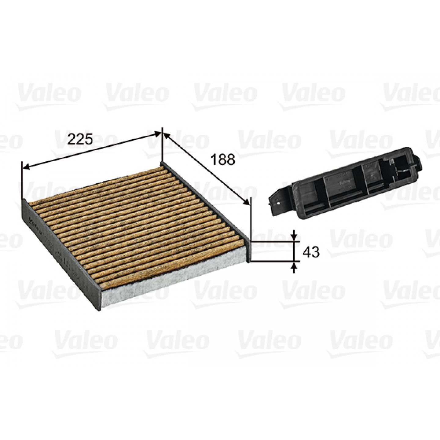 Filtr, vnitřní vzduch VALEO 701030