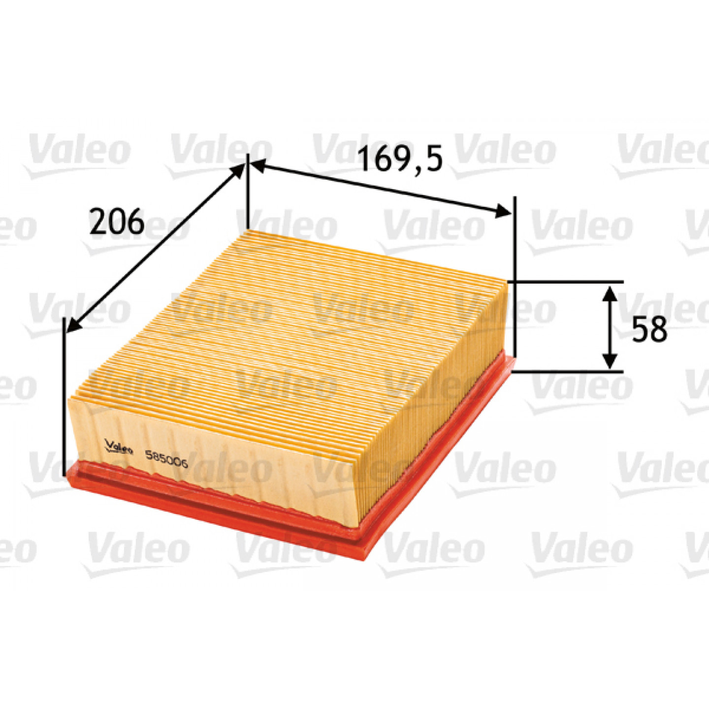 Luftfilter VALEO 585006