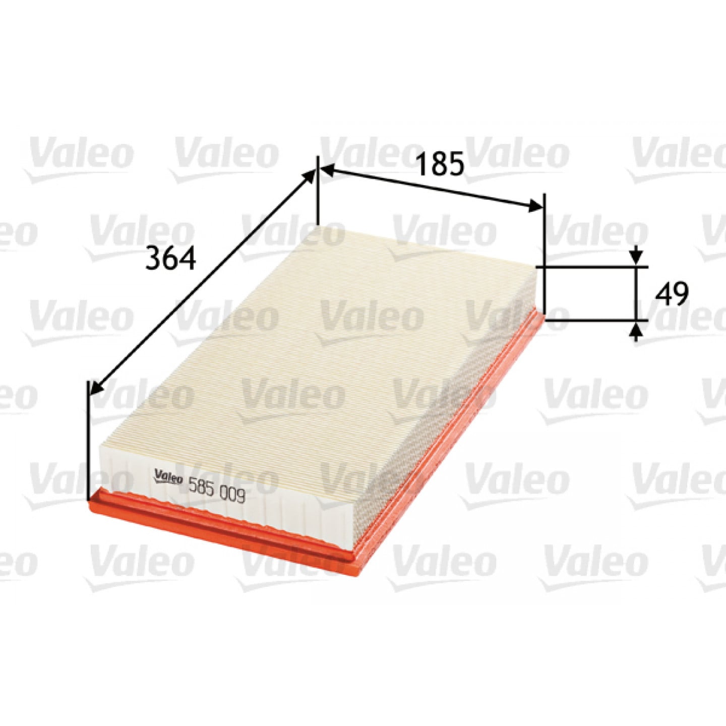 Luchtfilter VALEO 585009