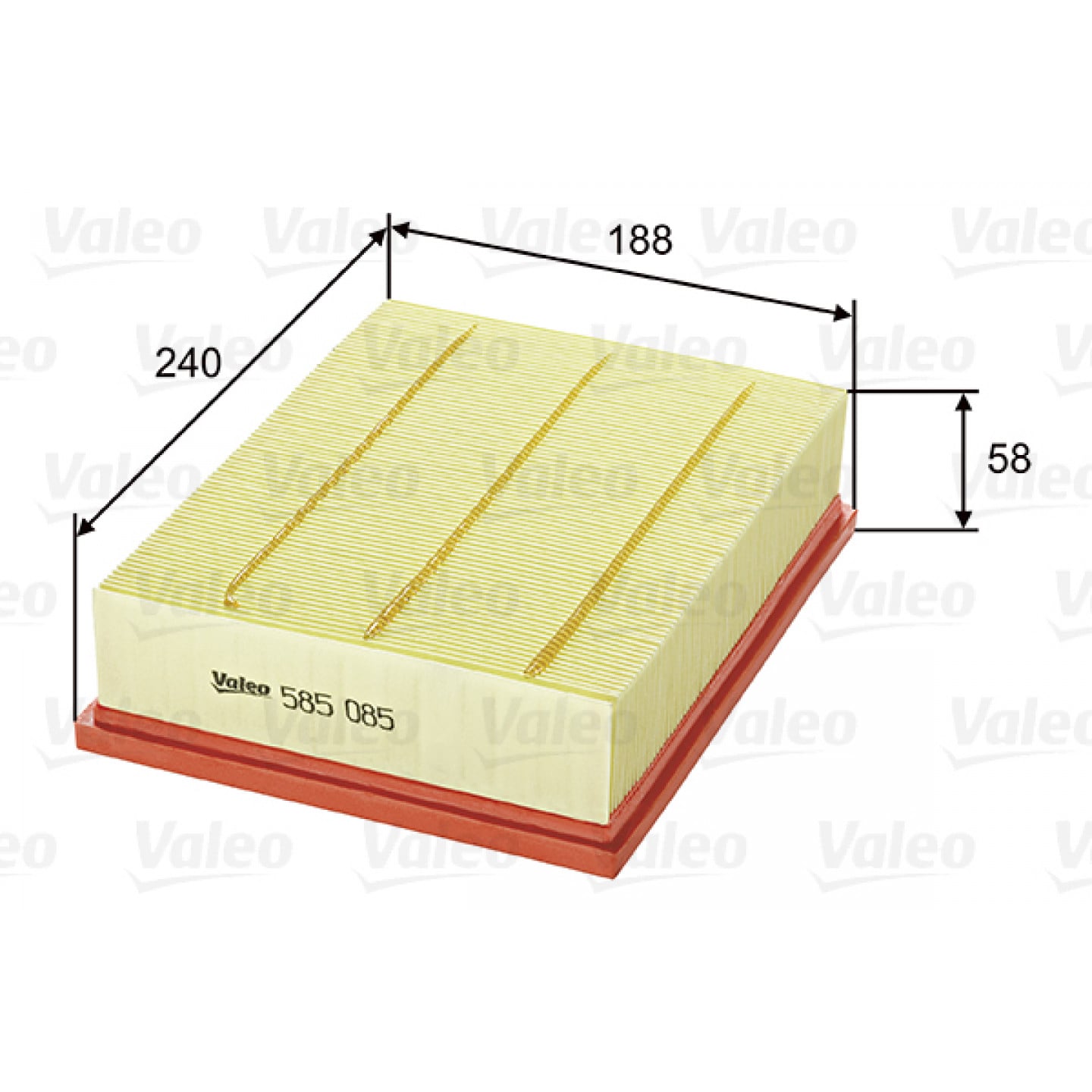 Vzduchový filtr VALEO 585085