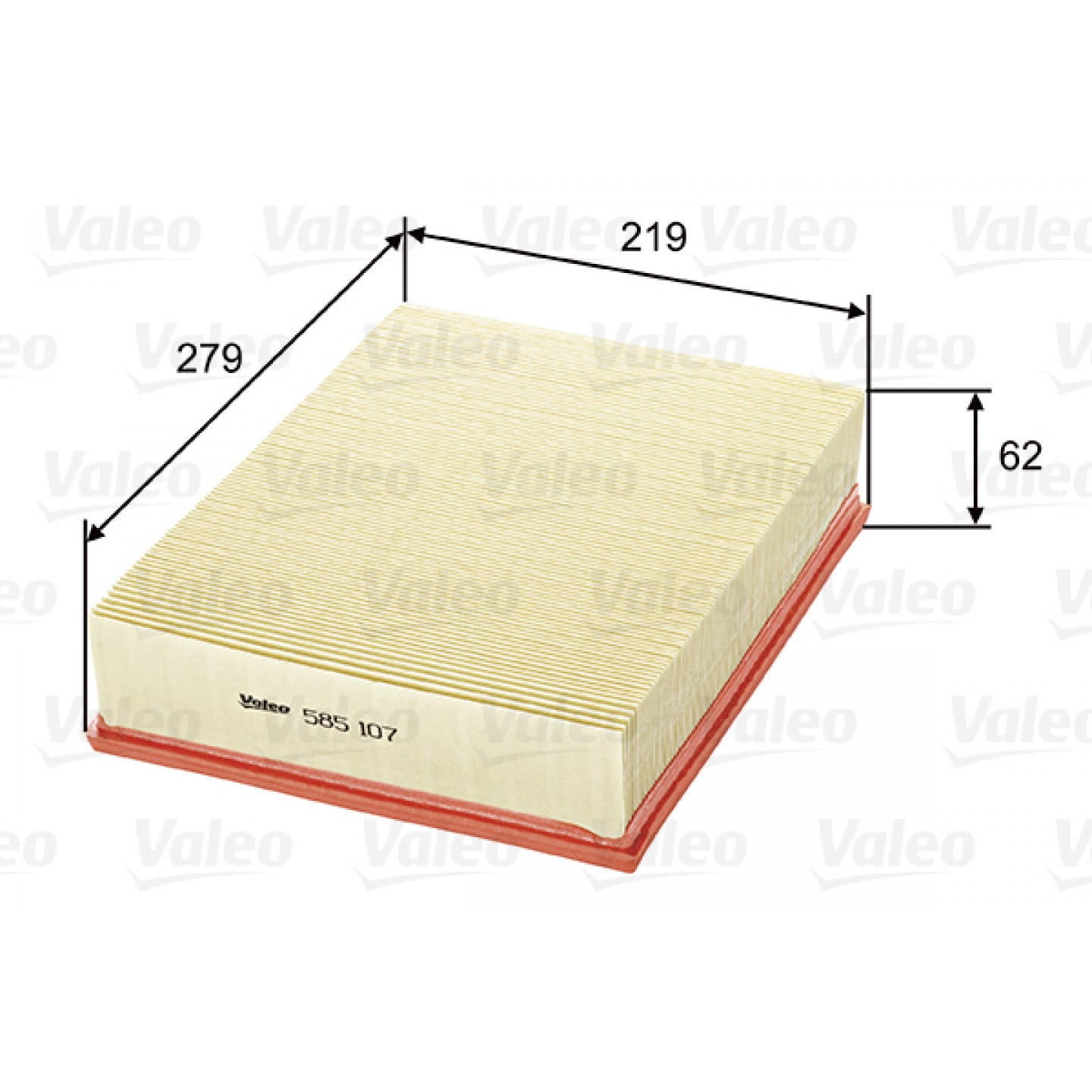 Vzduchový filtr VALEO 585107