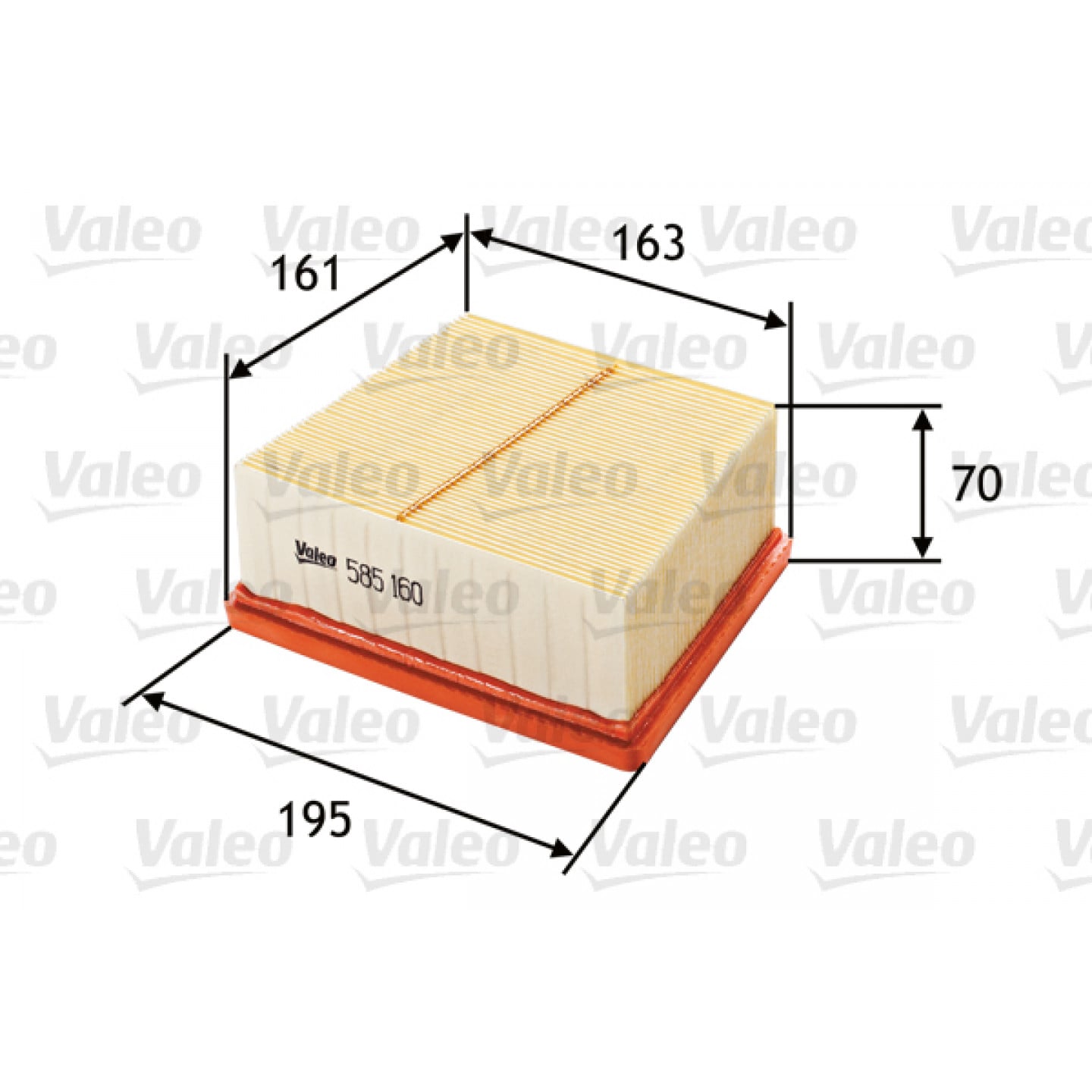 Vzduchový filtr VALEO 585160