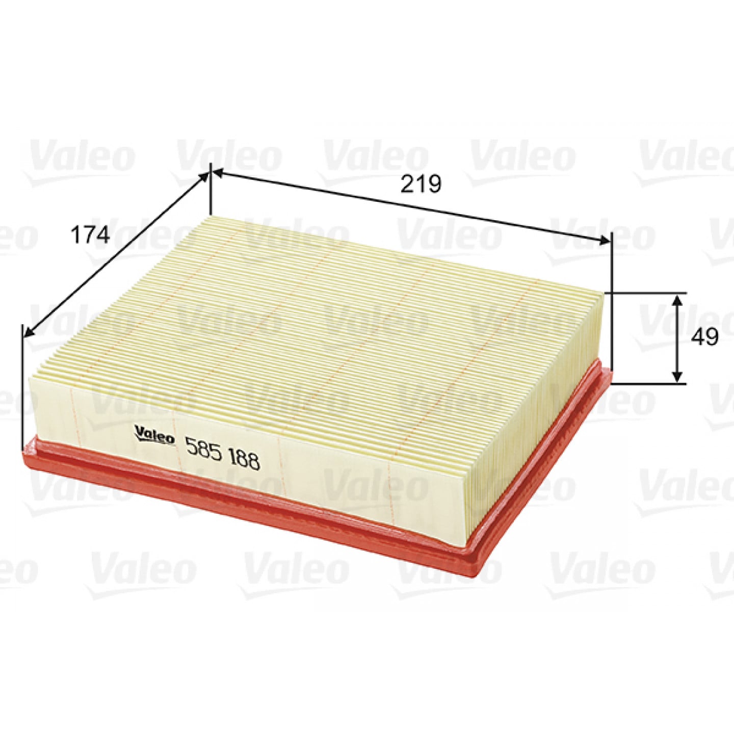 Vzduchový filtr VALEO 585188