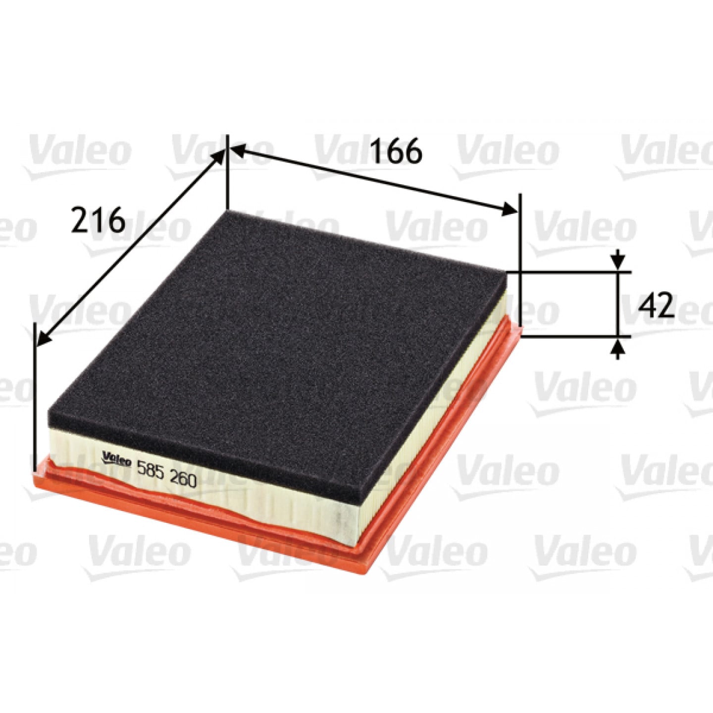 Luchtfilter VALEO 585260