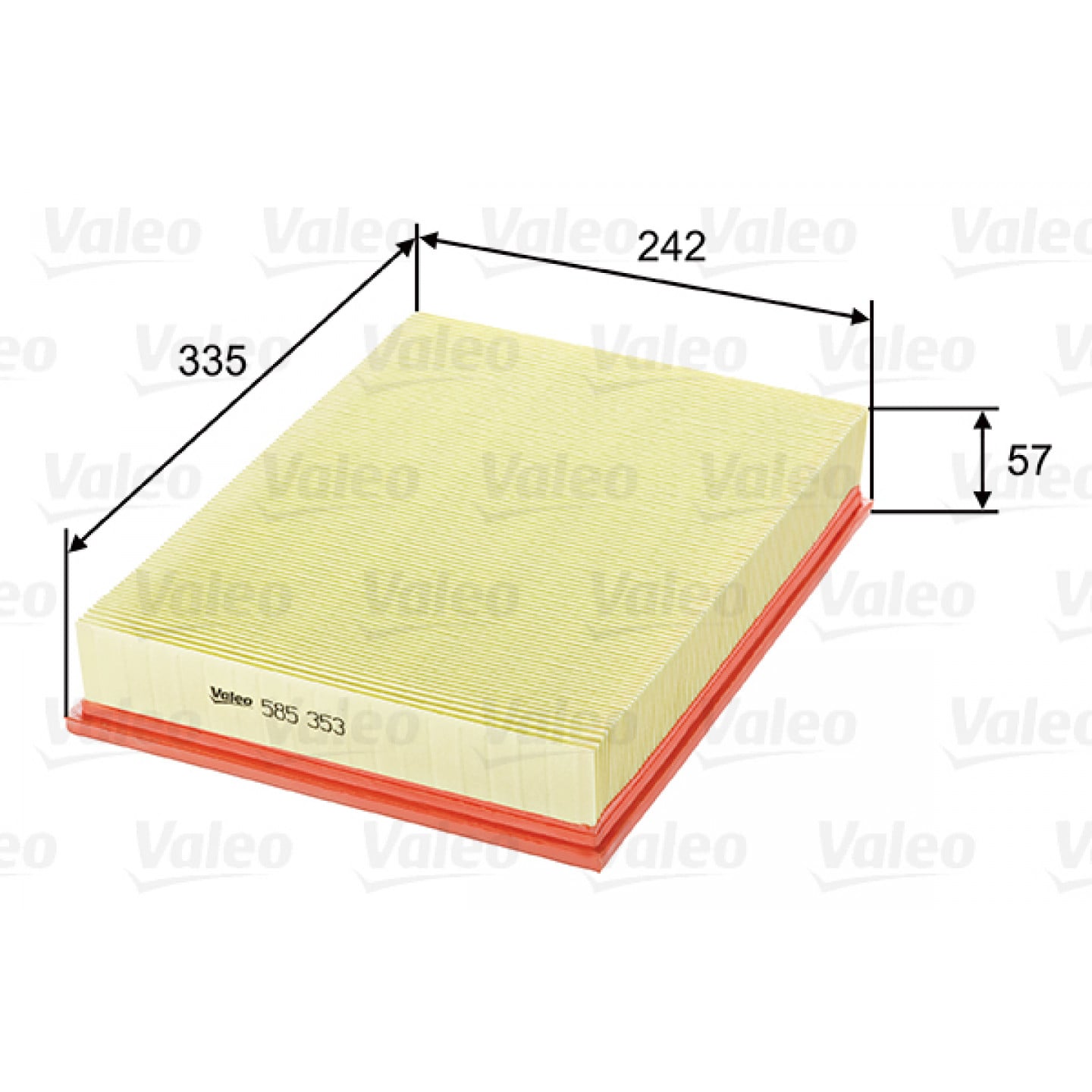 Filtro aria VALEO 585353