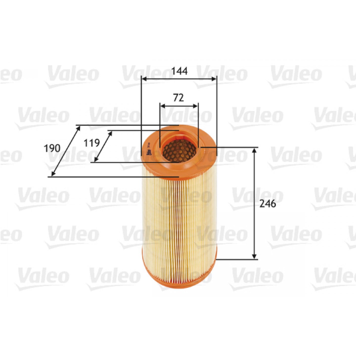 Vzduchový filtr VALEO 585669